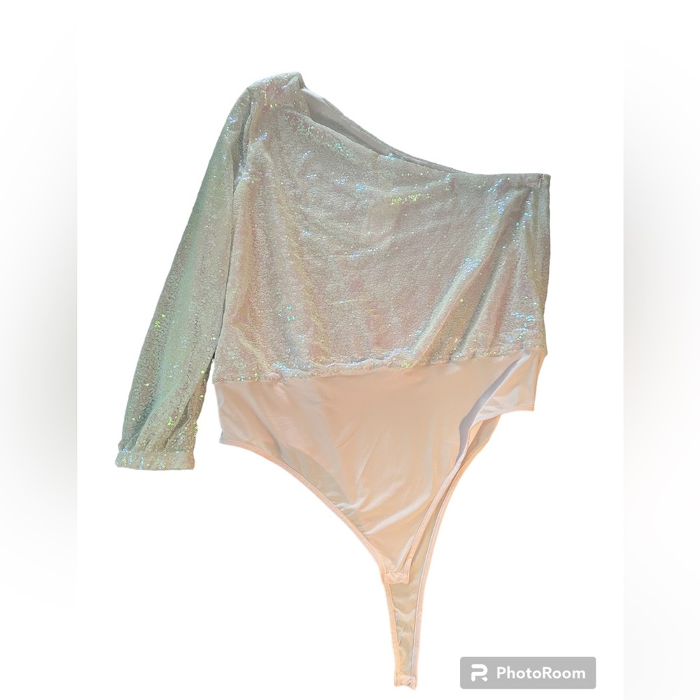 Sparkly, Light Pink Body Suit